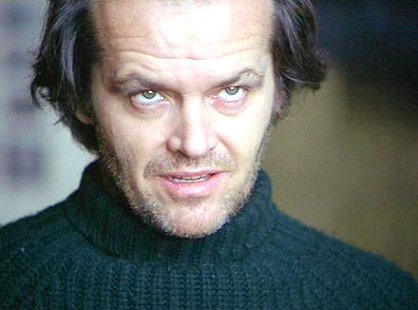 Jack Nicholson en "El resplandor", de Stanley Kubrick. 